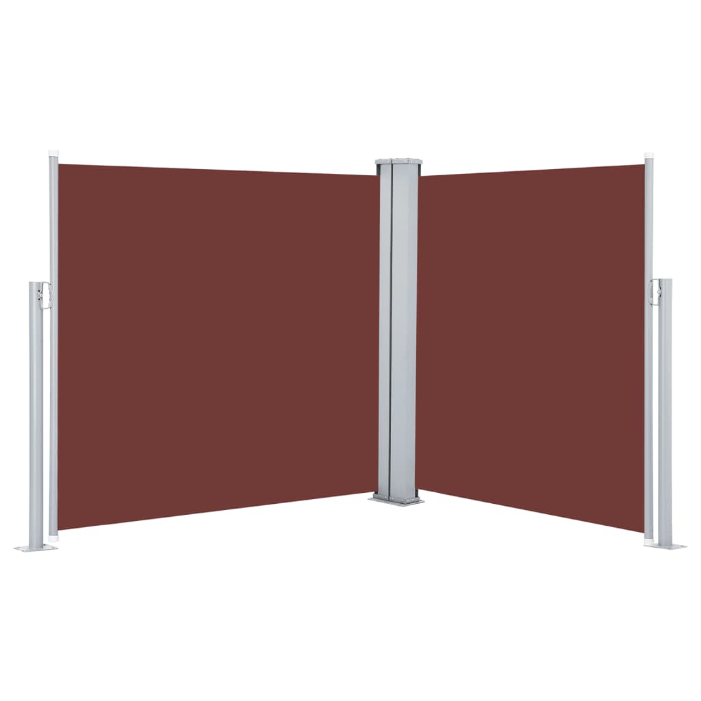 VidaXL Windshield Extendable 120x600 cm brown