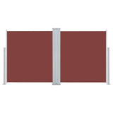 Pare-brise Vidaxl extensible 120x600 cm brun