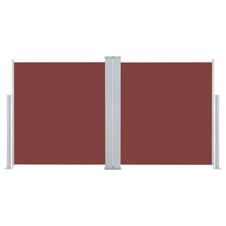 Pare-brise Vidaxl extensible 120x600 cm brun