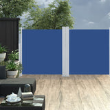 Vidaxl windscherm uittrekbaar 120x600 cm blauw