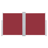 Pare-brise Vidaxl extensible 120x600 cm rouge