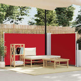 Pare-brise Vidaxl extensible 120x600 cm rouge