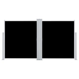 Pare-brise Vidaxl extensible 140x600 cm noir