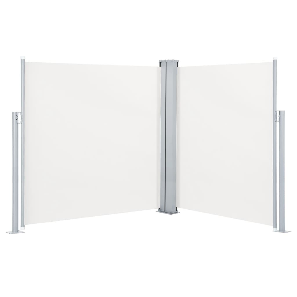 VidaXL Windshield Extendable 140x600 cm cream