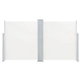 Pare-brise Vidaxl extensible 140x600 cm crème