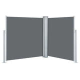 Pare-brise Vidaxl extensible 140x600 cm anthracite