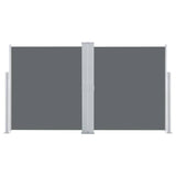 Pare-brise Vidaxl extensible 140x600 cm anthracite
