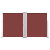Pare-brise Vidaxl extensible 140x600 cm brun
