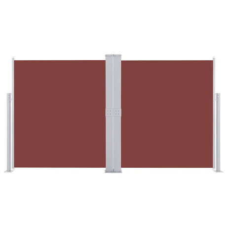 Pare-brise Vidaxl extensible 140x600 cm brun
