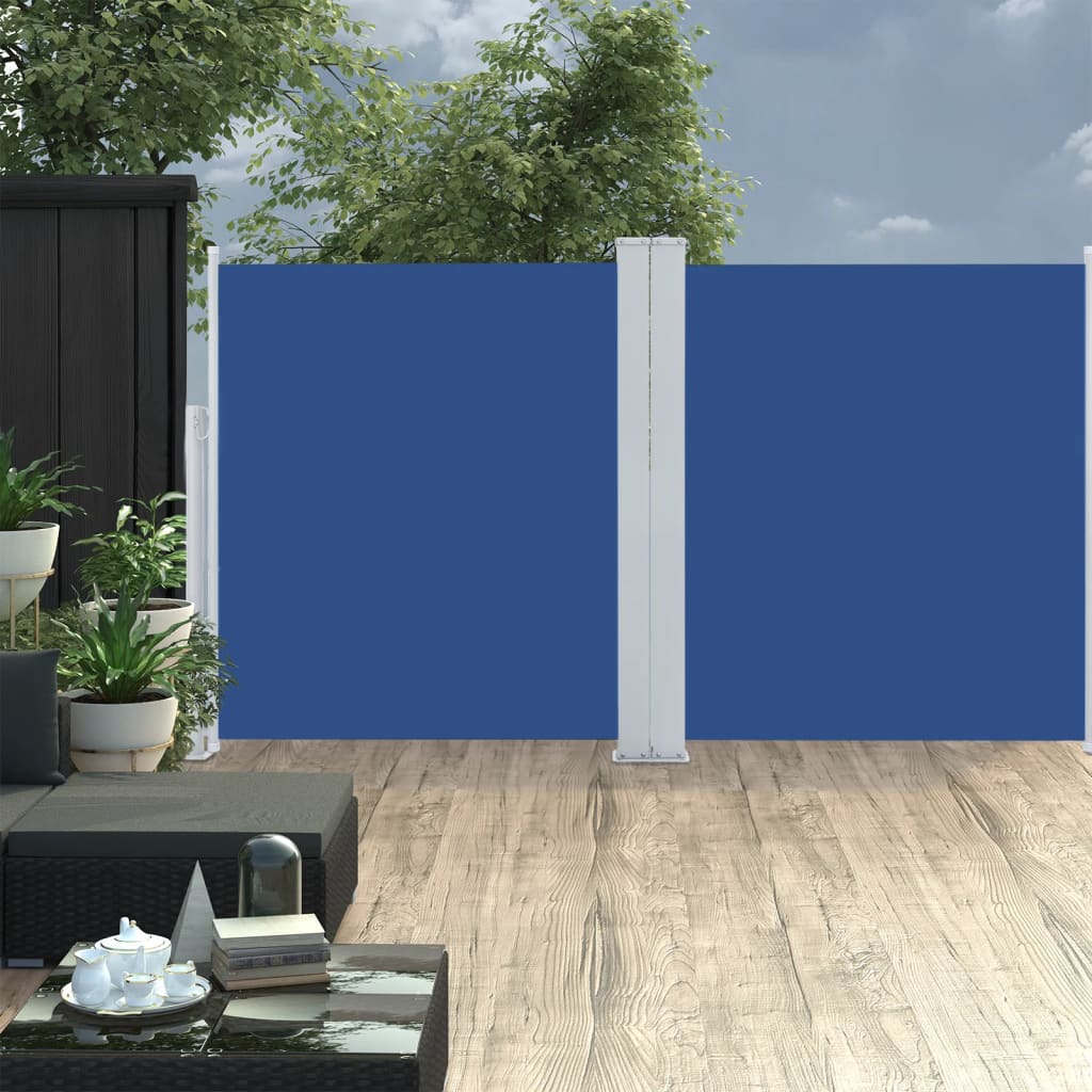 VIDAXL Parature estendibile 140x600 cm blu