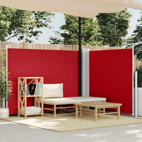 Pare-brise Vidaxl extensible 140x600 cm rouge