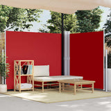 Pare-brise Vidaxl extensible 160x600 cm rouge