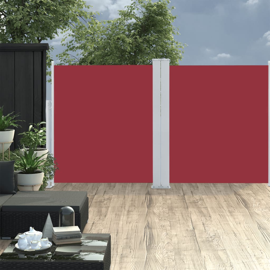 VIDAXL -Windschutzscheibe ausziell 160 x 600 cm rot