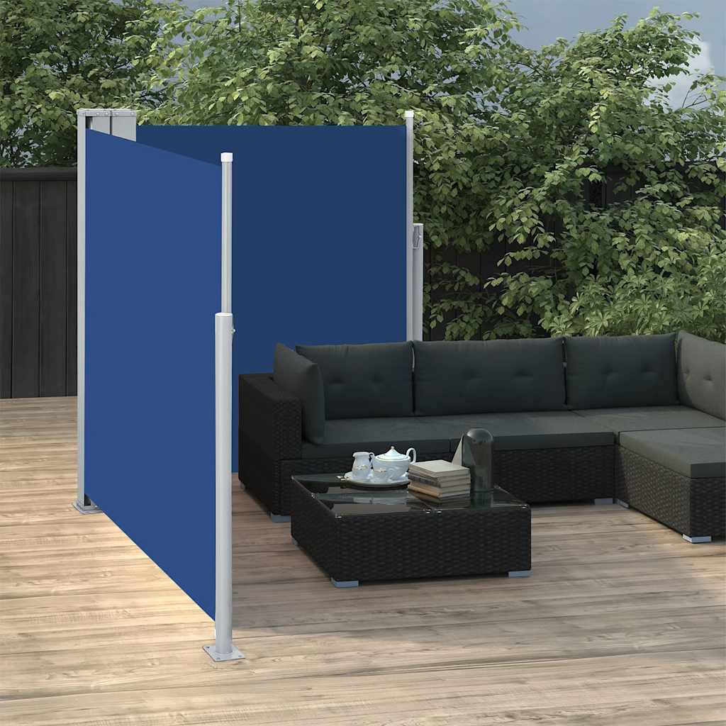 Vidaxx pare-vent extensible 170x600 cm bleu