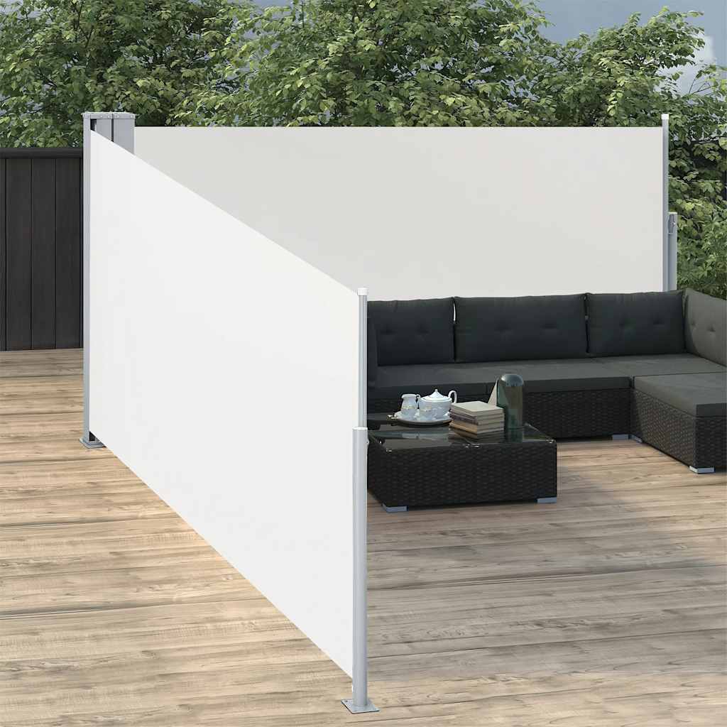 Vidaxl forrude Udvidelig 100x1000 cm creme