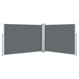Pare-brise vidaxl extensible 100x1000 cm anthracite
