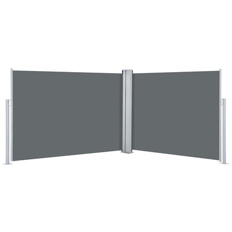 Pare-brise vidaxl extensible 100x1000 cm anthracite
