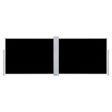 Vidaxx pare-vent extensible 120x1000 cm noir