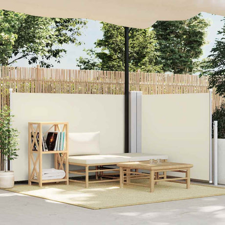 Vidaxx pare-vent extensible 120x1000 cm crème