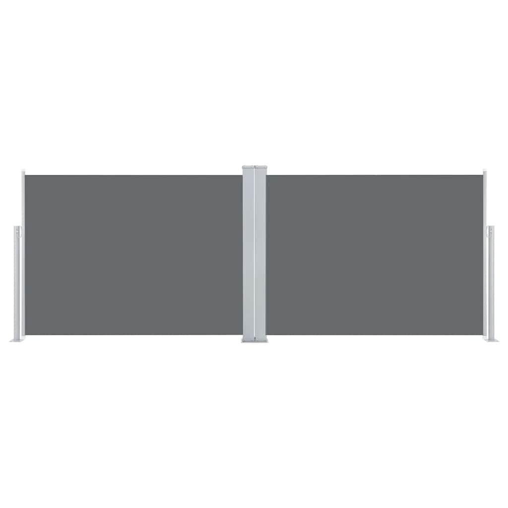 Pare-brise vidaxl extensible 120x1000 cm anthracite
