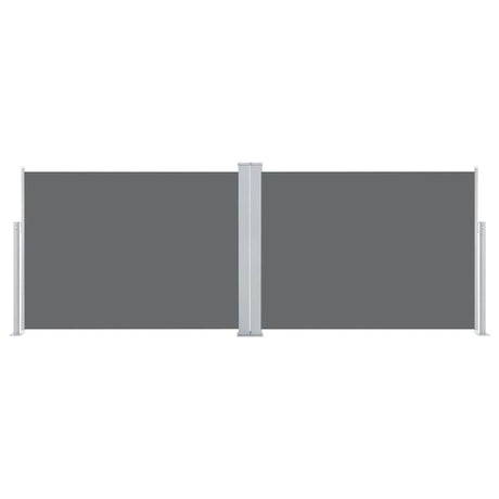 Pare-brise vidaxl extensible 120x1000 cm anthracite