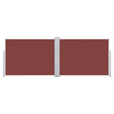 Pare-brise Vidaxl extensible 120x1000 cm brun