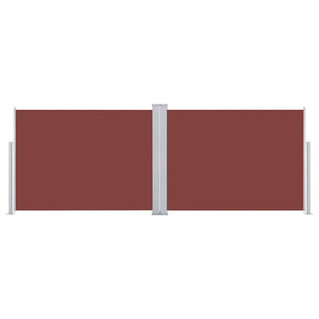 Pare-brise Vidaxl extensible 120x1000 cm brun