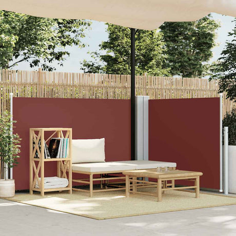 Pare-brise Vidaxl extensible 120x1000 cm brun