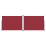 Pare-brise Vidaxl extensible 120x1000 cm rouge