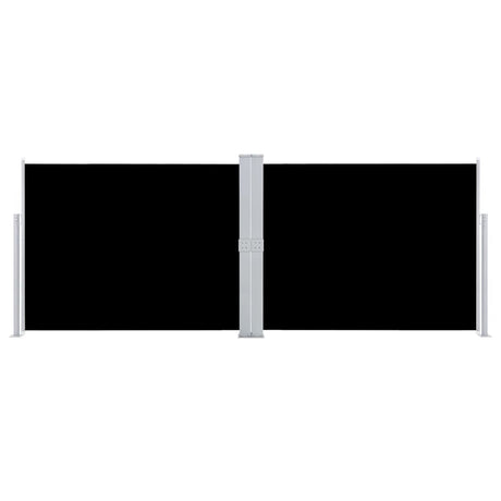 Pare-brise vidaxl extensible 140x1000 cm noir
