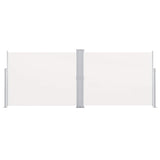 Pare-brise Vidaxl extensible 140x1000 cm crème
