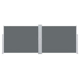 Pare-brise vidaxl extensible 140x1000 cm anthracite