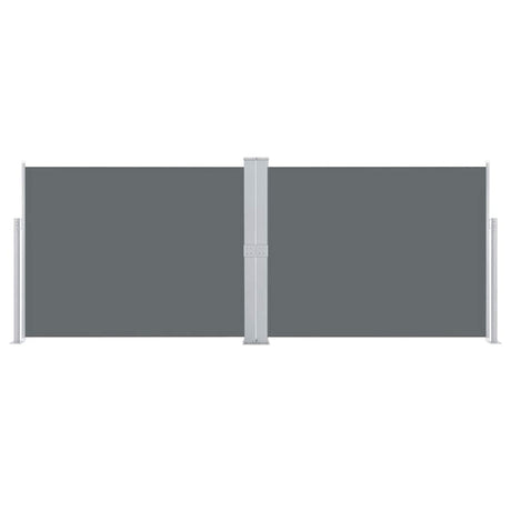 Pare-brise vidaxl extensible 140x1000 cm anthracite
