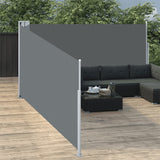 Pare-brise vidaxl extensible 140x1000 cm anthracite