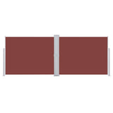 Pare-brise Vidaxl extensible 140x1000 cm brun