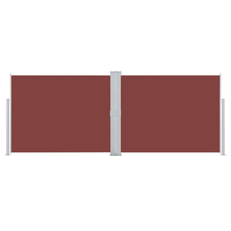 Pare-brise Vidaxl extensible 140x1000 cm brun