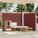Pare-brise Vidaxl extensible 140x1000 cm brun