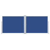 Pare-brise Vidaxl extensible 140x1000 cm bleu
