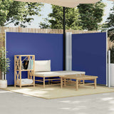 Pare-brise Vidaxl extensible 140x1000 cm bleu