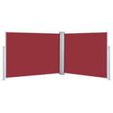 Pare-brise Vidaxl extensible 140x1000 cm rouge