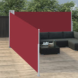 Vidaxl windscherm uittrekbaar 140x1000 cm rood