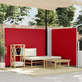Pare-brise Vidaxl extensible 140x1000 cm rouge