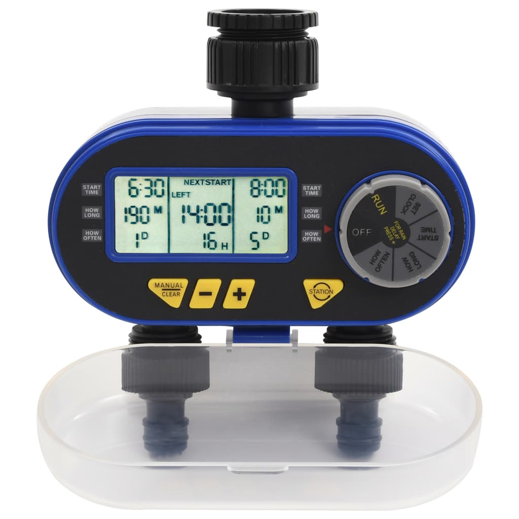 Vidaxl Watertimer mit doppelter Ausgang automatisch digital