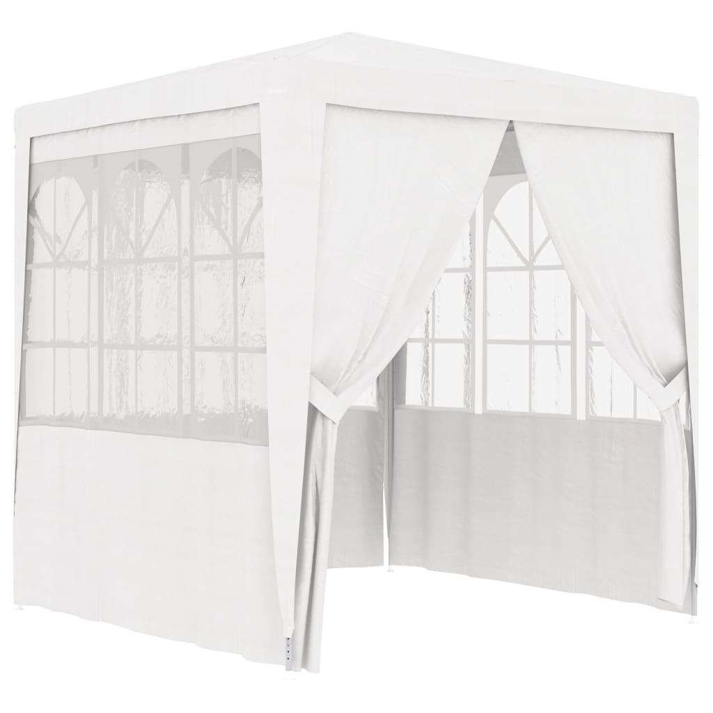 Tienda de fiesta Vidaxl con paredes laterales Professional 90 g m² 2.5x2.5 m blanco