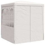 Tente de fête vidaxl avec murs latéraux professionnels 90 g m² 2,5x2,5 m blanc