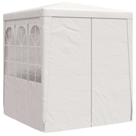 Tente de fête vidaxl avec murs latéraux professionnels 90 g m² 2,5x2,5 m blanc