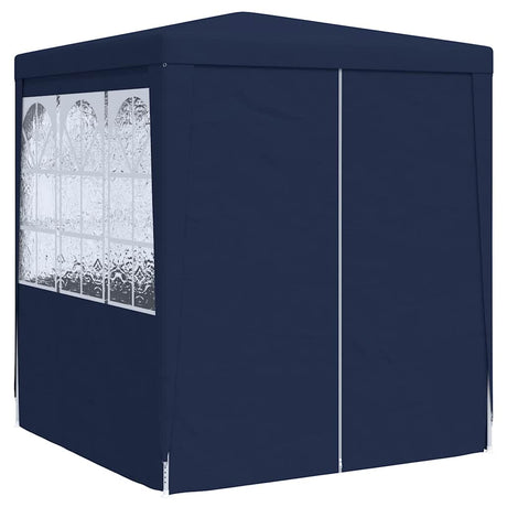 Tente de fête vidaxl avec murs latéraux professionnels 90 g m² 2,5x2,5 m bleu