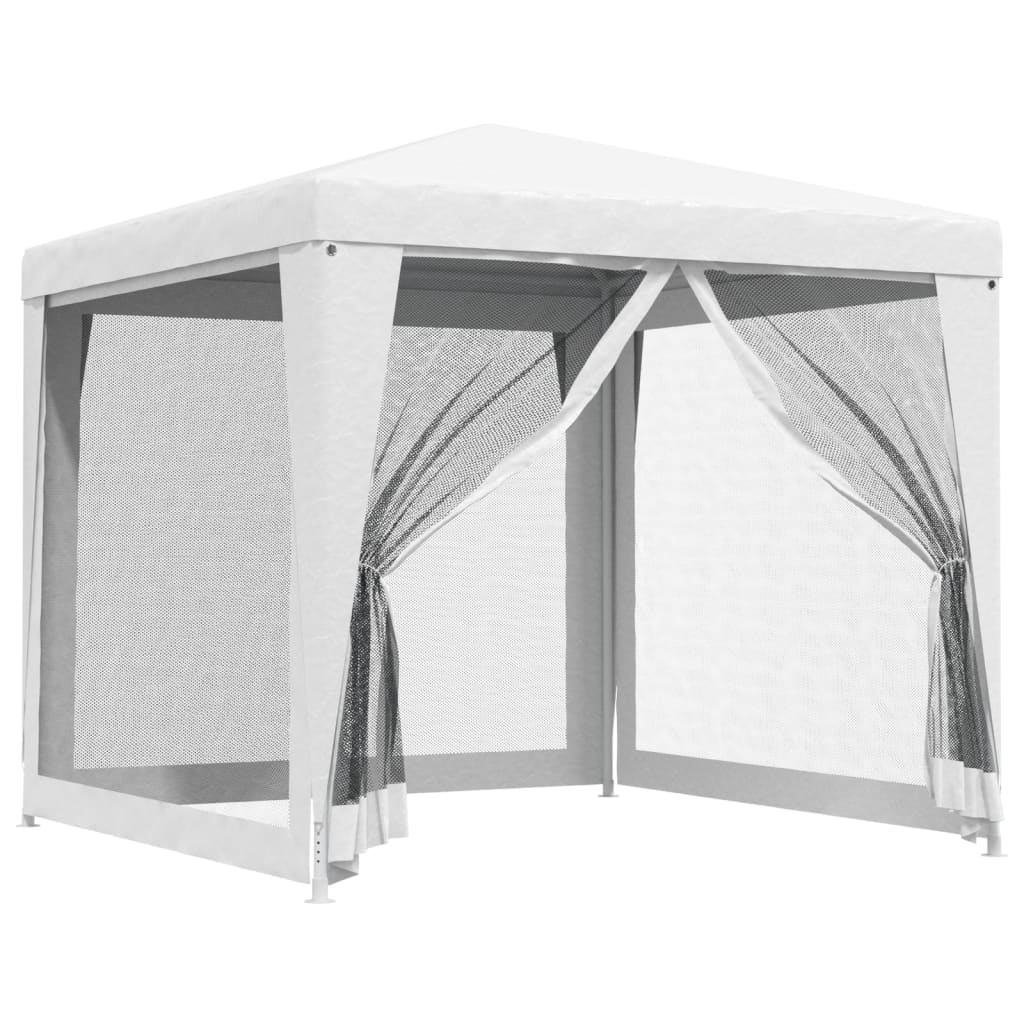 Tente de fête Vidaxx avec 4 parois latérales grillagées 2,5x2,5 m blanc