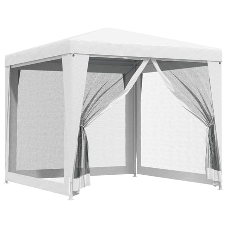 Tente de fête Vidaxx avec 4 parois latérales grillagées 2,5x2,5 m blanc