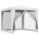 Tenda da festa Vidaxl con pareti laterali a 4 mesh 2,5x2,5 m bianche